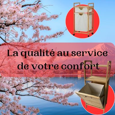 Bamboo Laundry Basket - Bambou-Sympaâą
