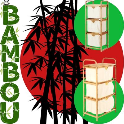 Bamboo Laundry Basket - Bambou-Sympaâą