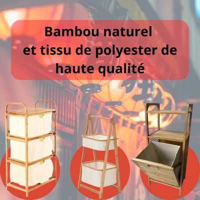 Bamboo Laundry Basket - Bambou-Sympaâą