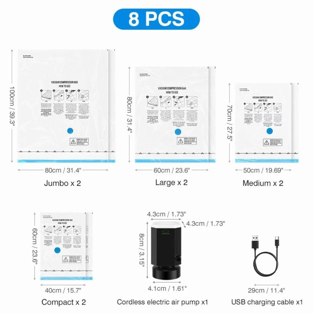 Sac de rangement sous vide - DrainAir-Sympaâą
