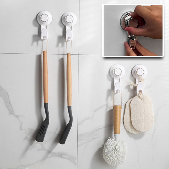 Suction Cup Hook Support - Turn & Lock™