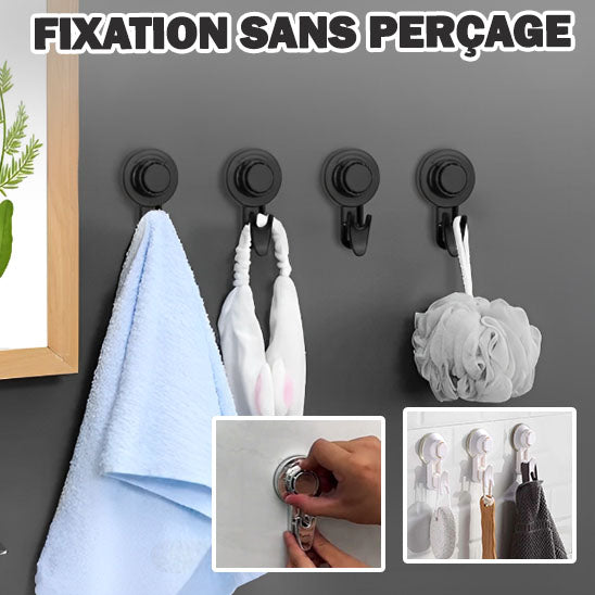 Suction Cup Hook Support - Turn & Lock™
