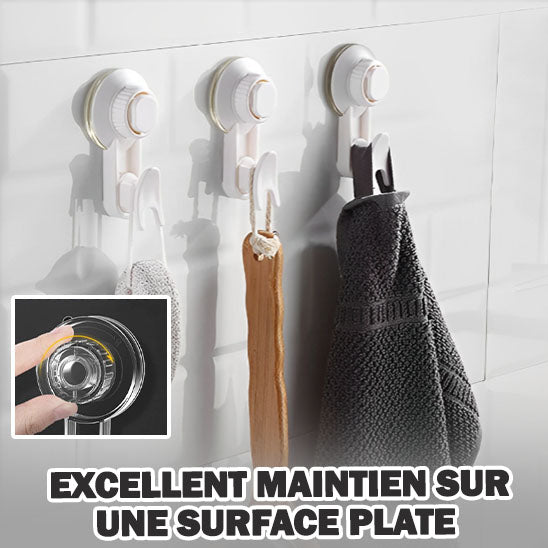 Suction Cup Hook Support - Turn & Lock™