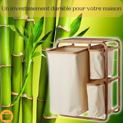 Bamboo Laundry Basket - Threesome-sympaâą