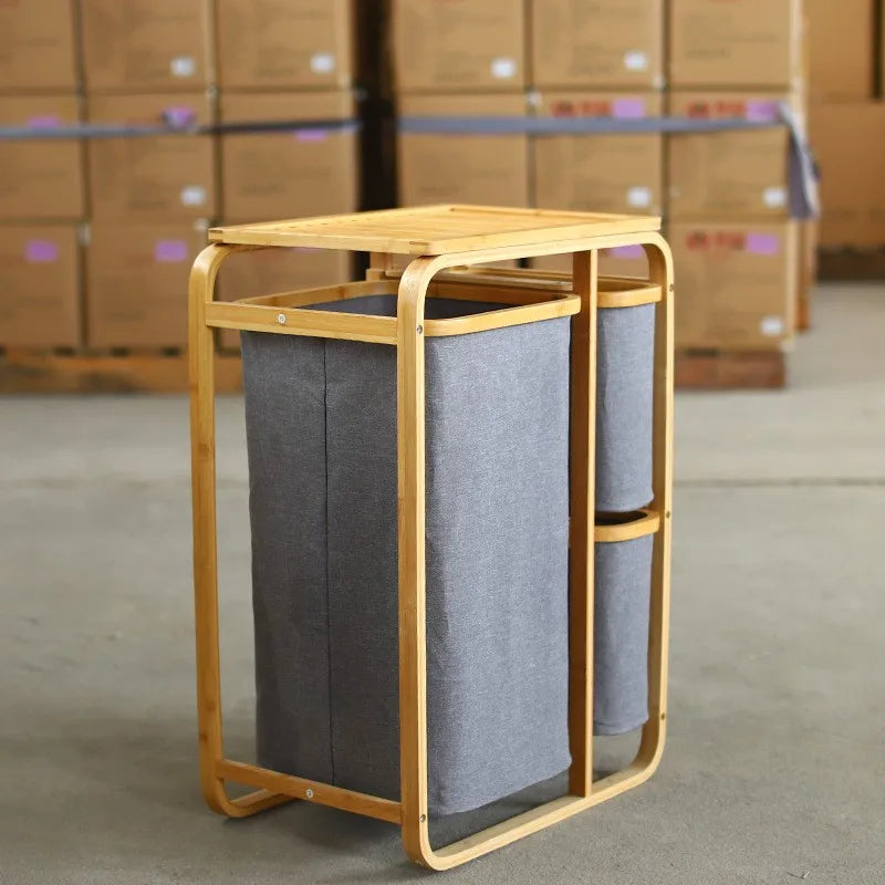 Bamboo Laundry Basket - Threesome-sympaâą