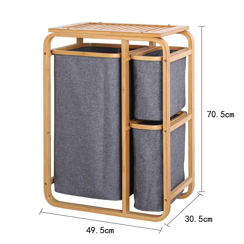 Bamboo Laundry Basket - Threesome-sympaâą