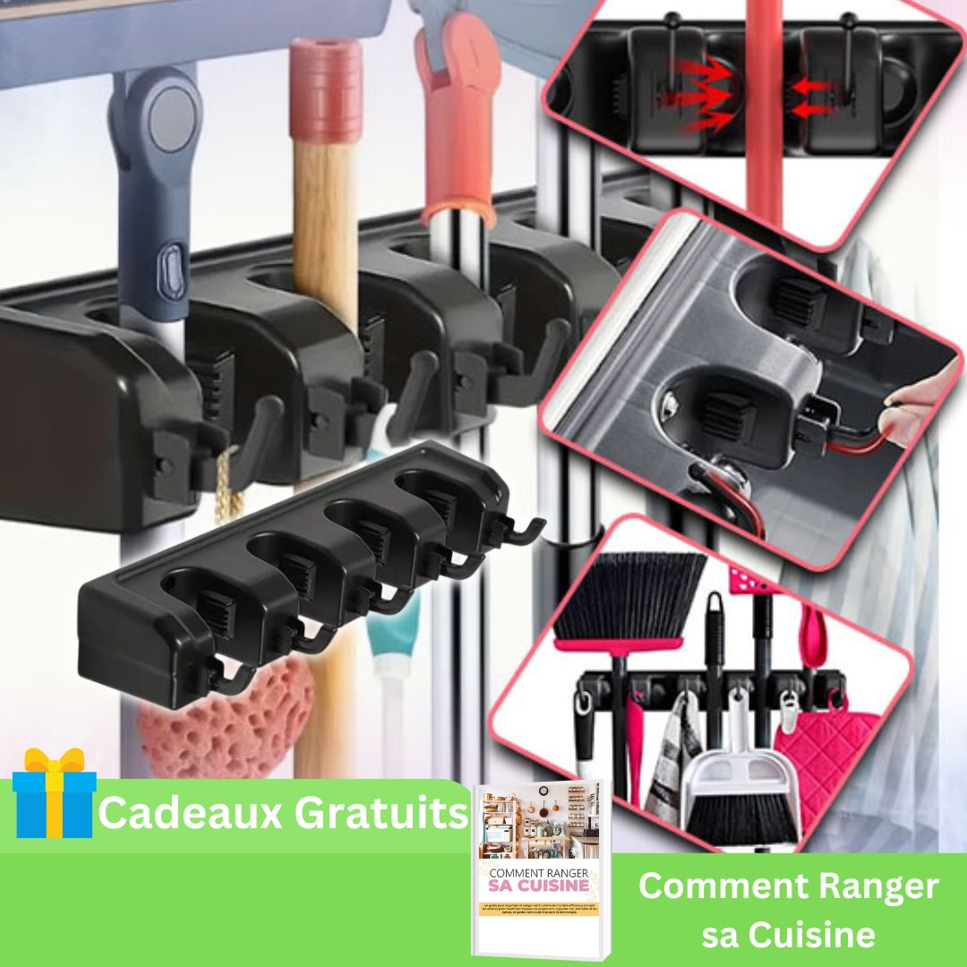Wall Mount Broom Holder - Hold-On Sympaâą