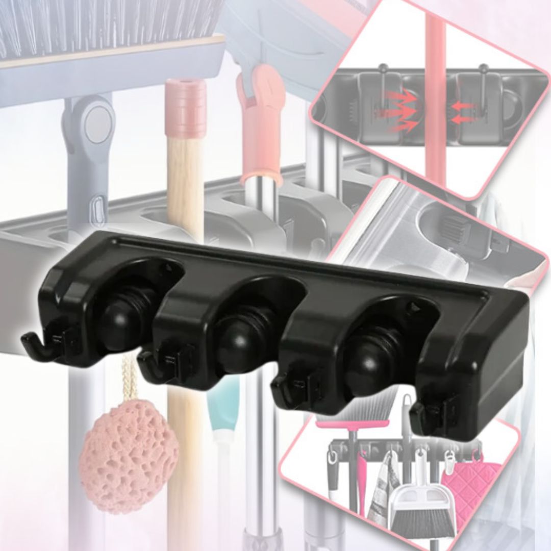 Wall Mount Broom Holder - Hold-On Sympaâą