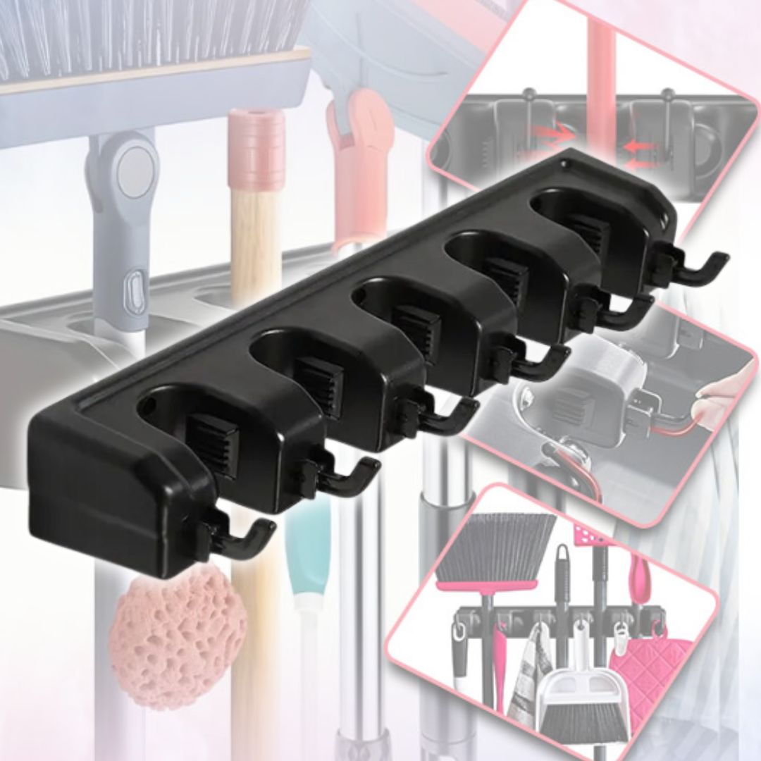 Wall Mount Broom Holder - Hold-On Sympaâą