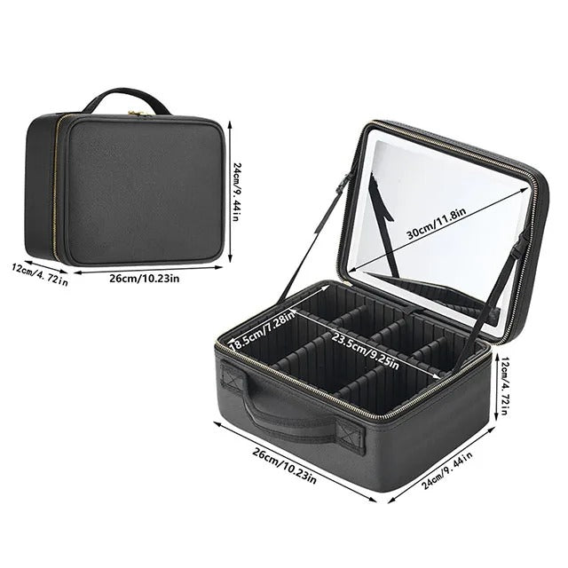 Makeup Bag - LED mirror-Sympaâą