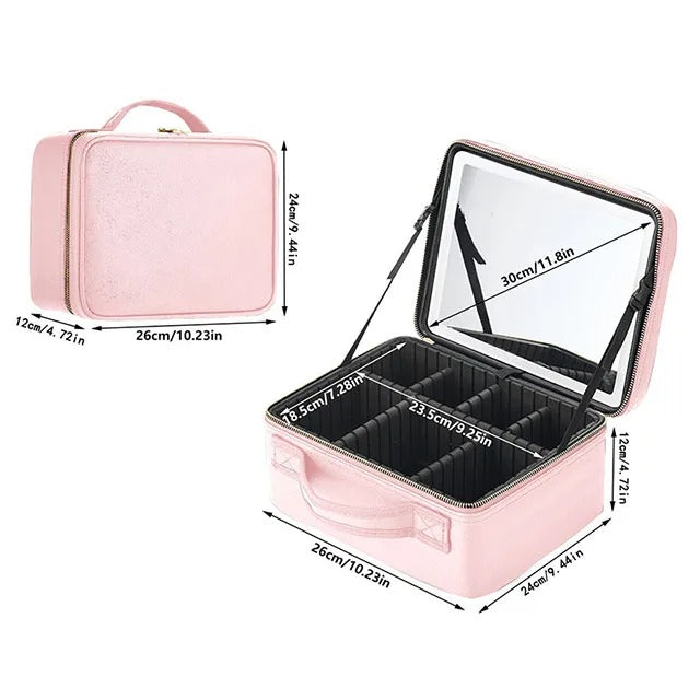 Makeup Bag - LED mirror-Sympaâą