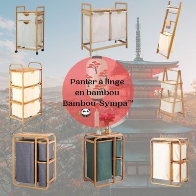 Bamboo Laundry Basket - Bambou-Sympaâą