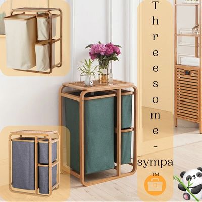 Bamboo Laundry Basket - Threesome-sympaâą