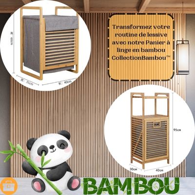 Panier à linge en bambou - CollectionBambou™