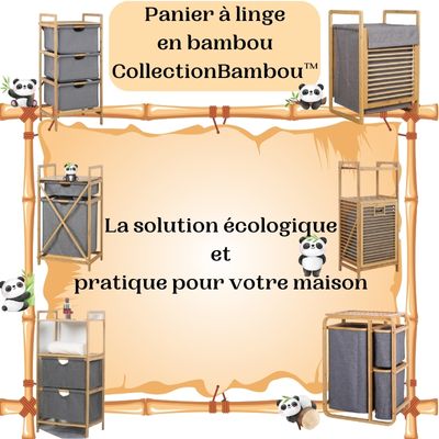 Panier à linge en bambou - CollectionBambou™