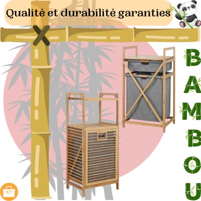 Panier à linge en bambou - CollectionBambou™