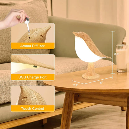 Lampe de chevet tactile - LumiBird™
