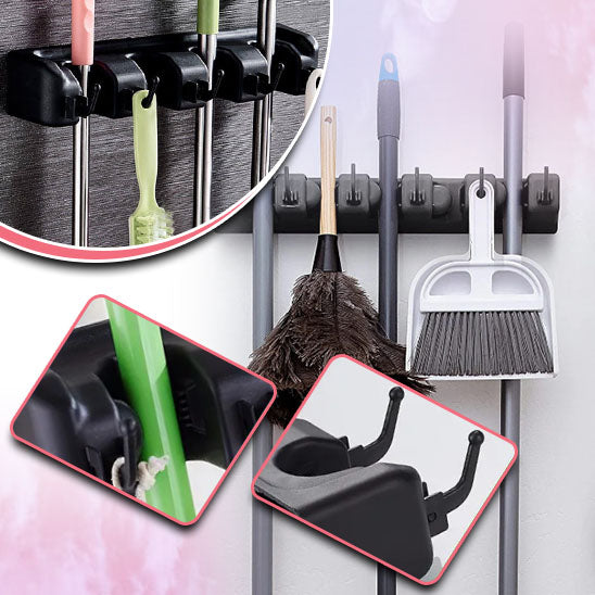 Wall Mount Broom Holder - Hold-On Sympa™ 