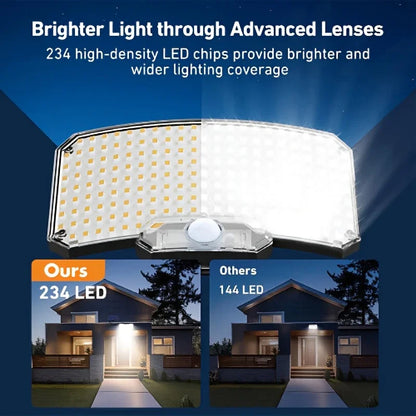 Raylux™ LED solar outdoor wall light