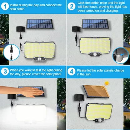 Raylux™ LED solar outdoor wall light