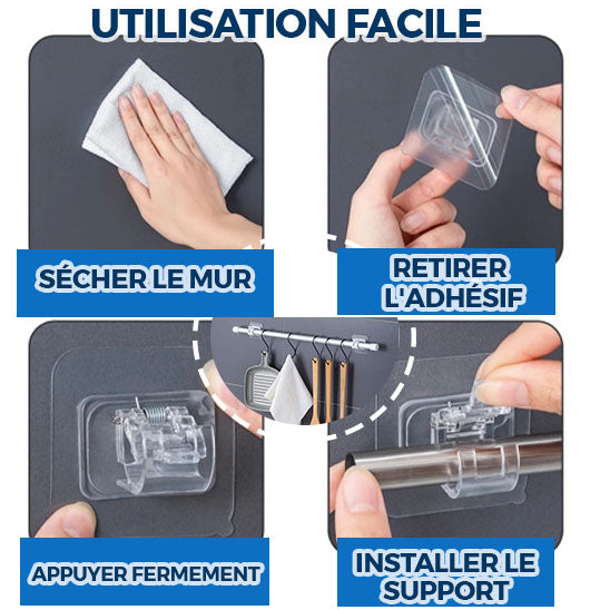 Adhesive rod holder - Sympa™ adhesive 